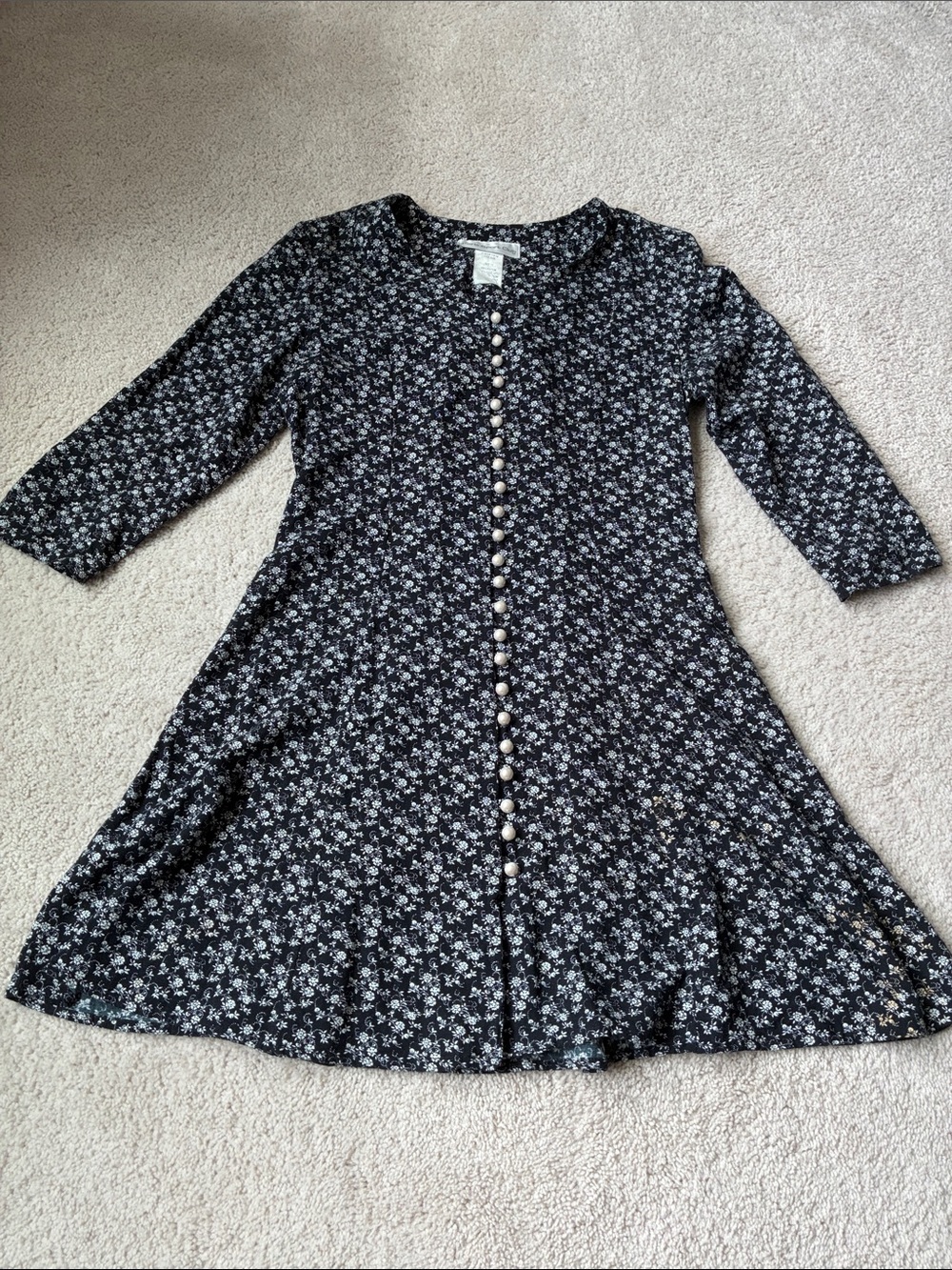 Paris Sport Club size 11 can fit a 4-10 tie in BackBlack Floral Button-A-Dress